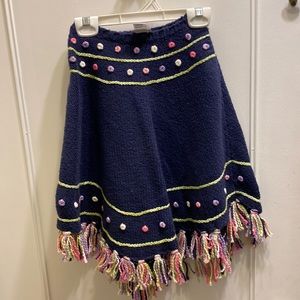 Talbots girls knit poncho